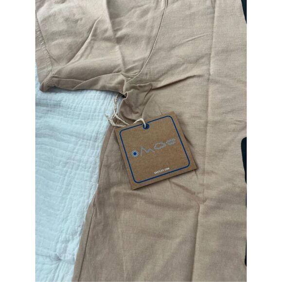 Vast Ascend Short Sleeve Top - Khaki NEW NWT - Picture 8 of 9